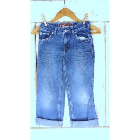 Kids / children's slim straight leg Levi's 514 dark blue denim jeans - 7 Regular - Picture 3 of 6